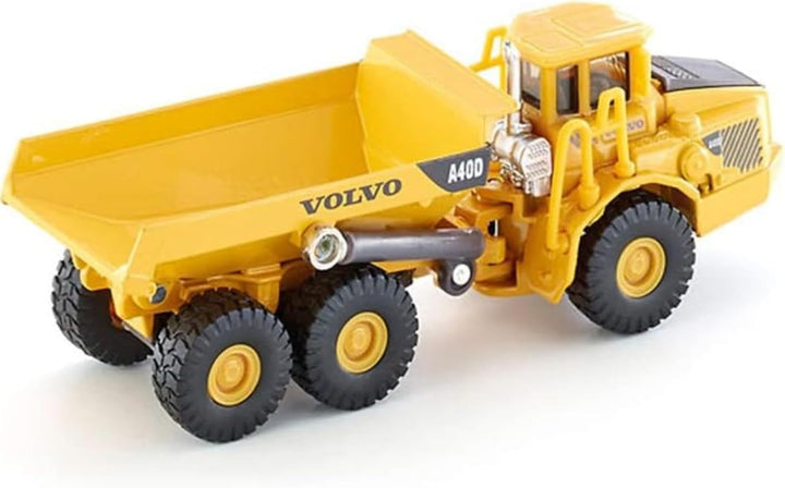 siku 1877, Volvo Dumper, Baustellenfahrzeug, 1:87, Metall/Kunststoff, Kippbare Mulde, Gelb Volvo Dum