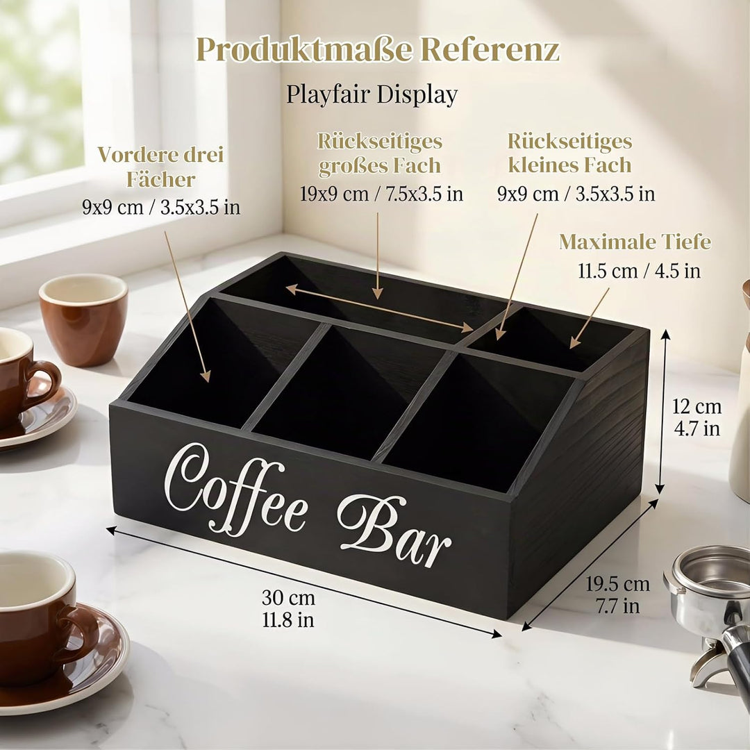 Kaffee Organizer Holz Kaffeebar Möbel, Coffee Bar Organizer Holz Kaffee Spender Organizer-aufbewahru