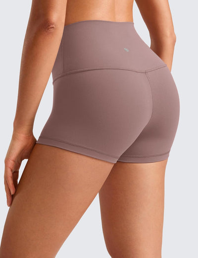 CRZ YOGA Damen Butterluxe Kurze Sporthose Laufshorts Sommer Radlerhose High Waist Yoga Fitness Short