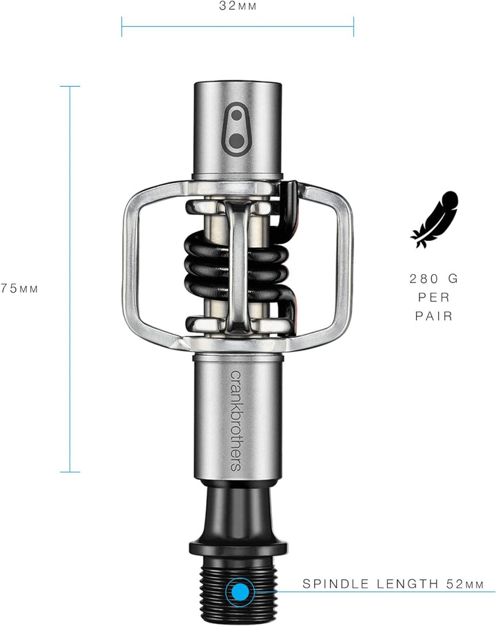 Crank Brothers Eggbeater 1 Pedal BLAU Silver/Black, BLAU Silver/Black