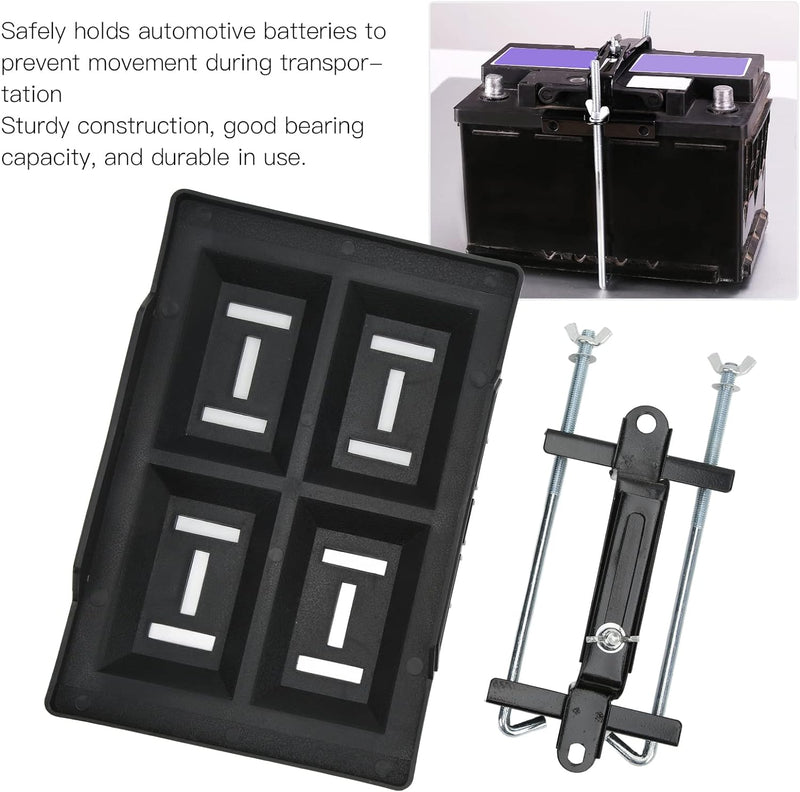 Batteriehalter, Heavy Duty Auto Boot Batteriehalter Niederhalter mit Verstellbarer Halterung Univers