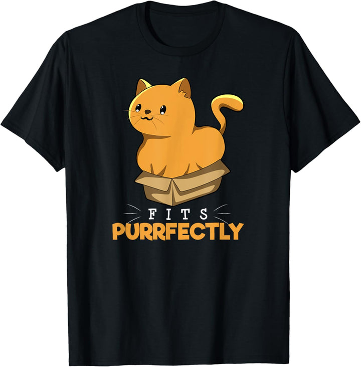 Cat In Box Fits Perfect T-Shirt