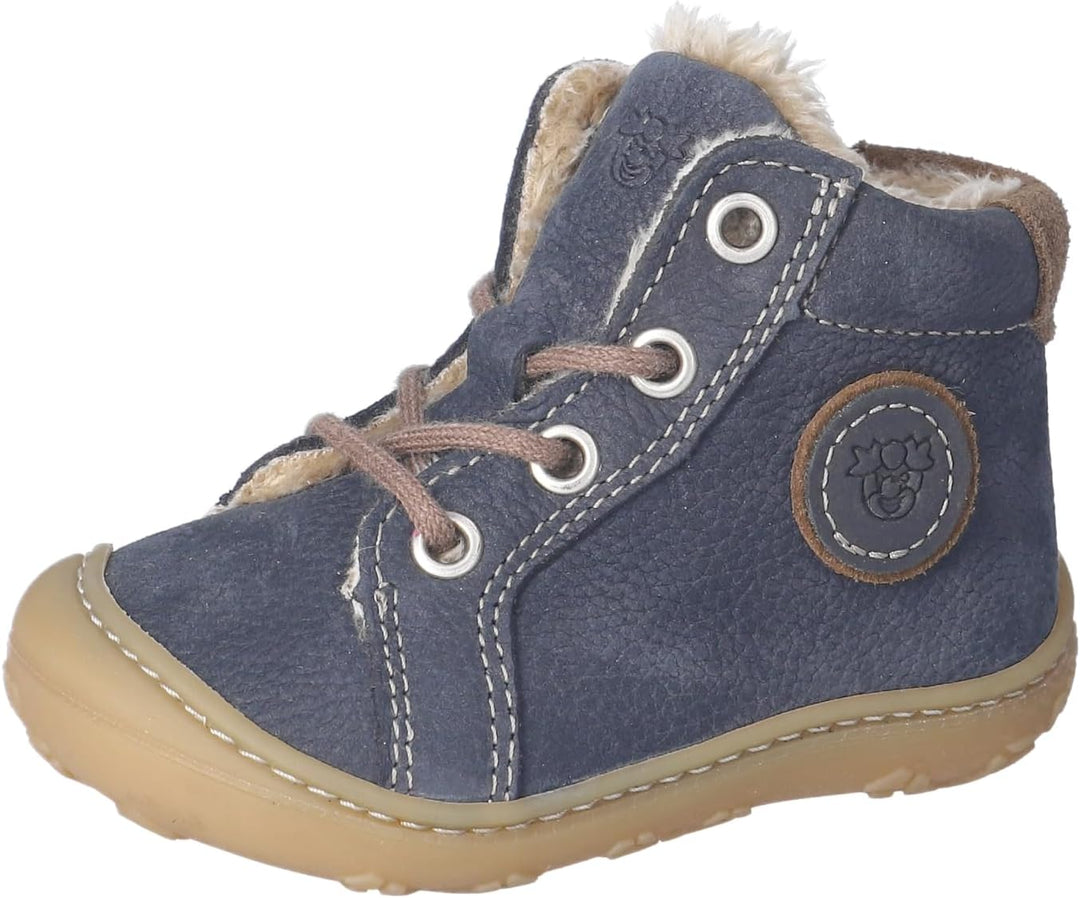 RICOSTA Mädchen und Jungen Lauflernschuhe GEORGIE, WMS:Mittel,lose Einlage 18 EU Blau 180, 18 EU Bla