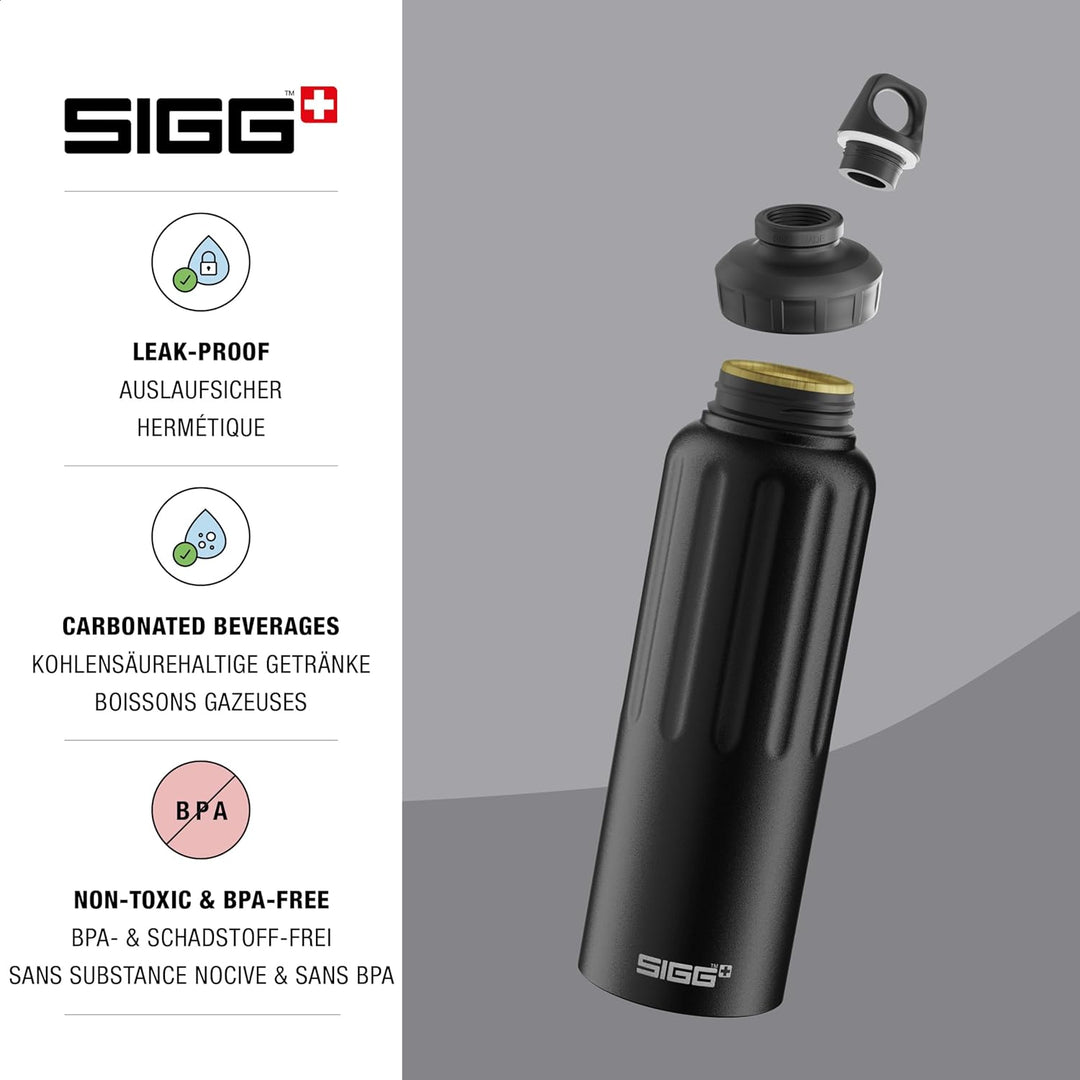 SIGG - Alu Trinkflasche - Sportflasche WMB Traveller - Klimaneutral Zertifiziert - kohlensäurehaltig