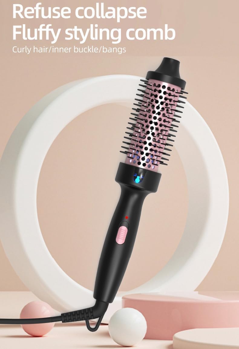 Thermal Brush, 38 mm Warmluftbürste Volumen Haar Kamm, haarstyling Lockenbürste, Volumen Haar Kamm R