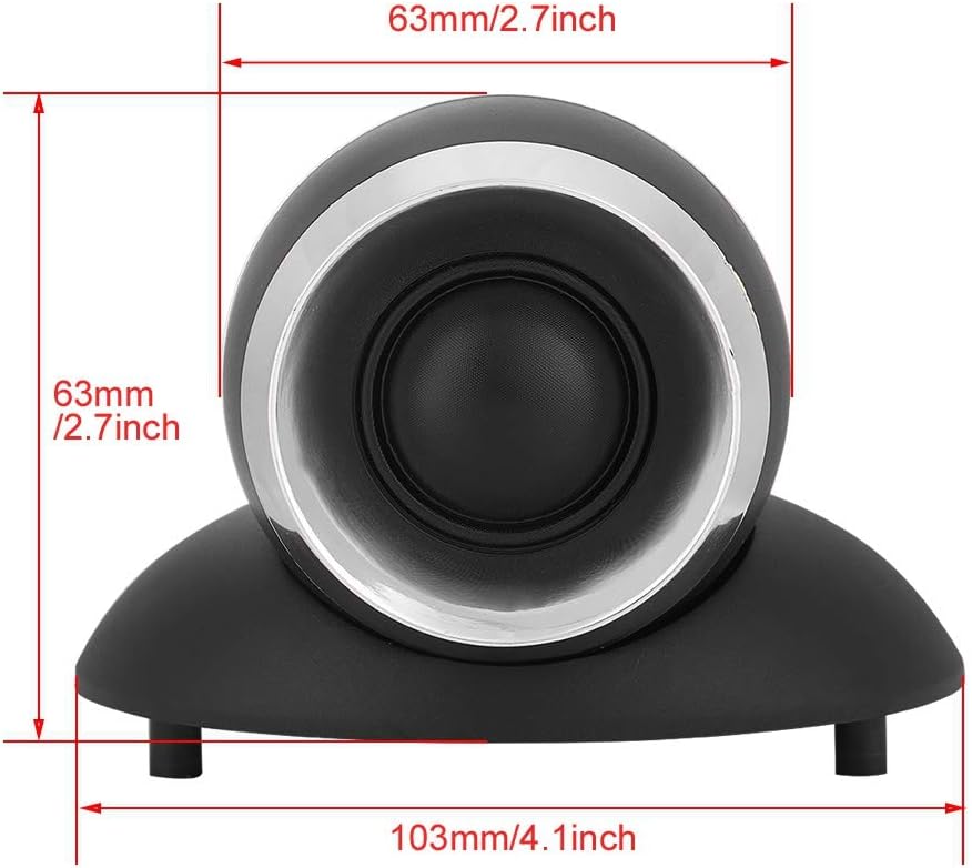 PUSOKEI Neuer 25-Kern-Ultrahochlautsprecher für grosse Lautsprecher, 35-W-HiFi-Audio-Lautsprecher, 2