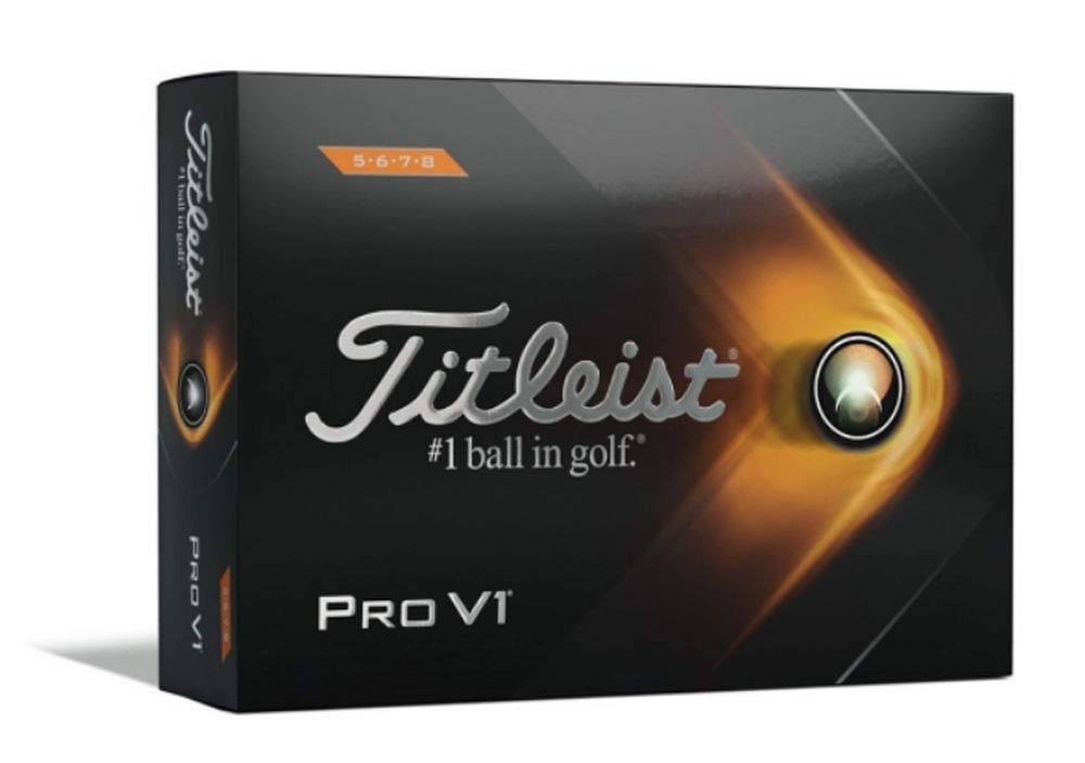 Titleist Pro V1 Golfbälle, 12 Stück, Weiss/opulenter Garten Hohe Ziffern Golfbälle
