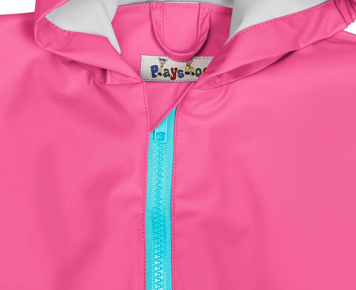Playshoes Unisex Kinder Regen-Overall Matschanzug Regenbekleidung 74 Rosa, 74 Rosa