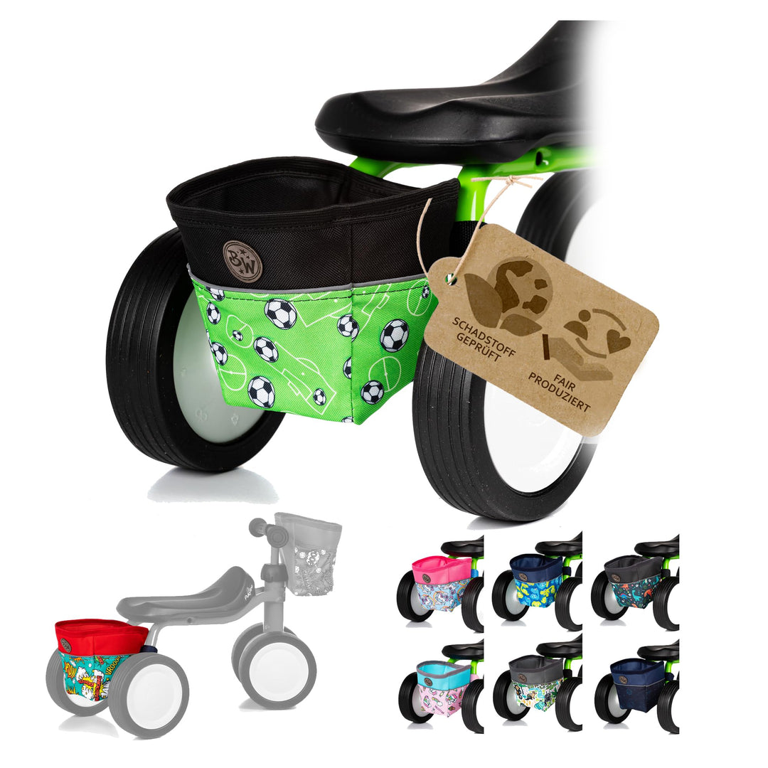 BambiniWelt by Rafael K. Rahmentasche für Kinder – für Laufrad, Dreirad &amp; Rutschfahrzeuge – kompatib