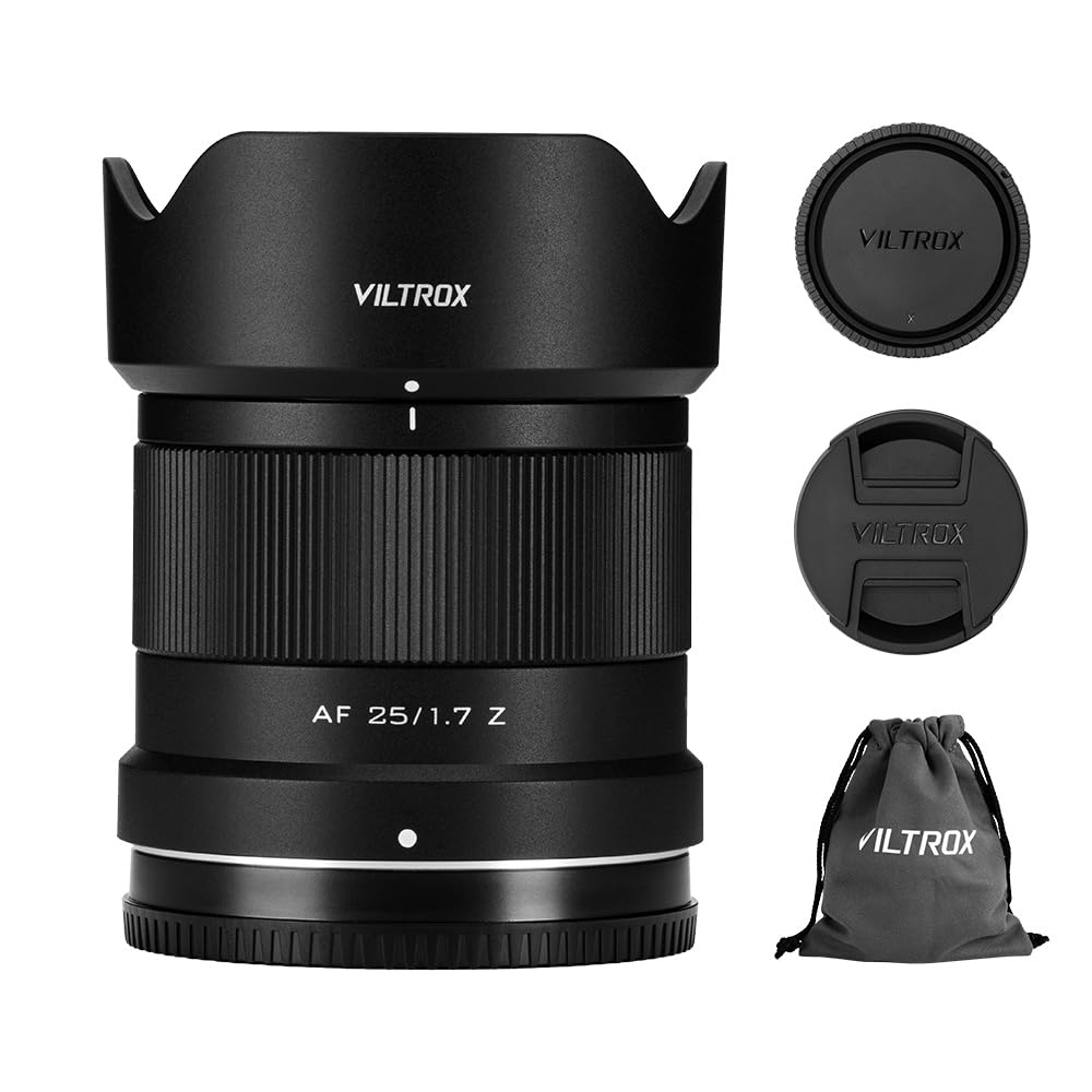 Viltrox 25mm F1.7 Objektiv für Fuji X, Autofokus Prime Lens mit Grosser Blende für Fujifilm Spiegell
