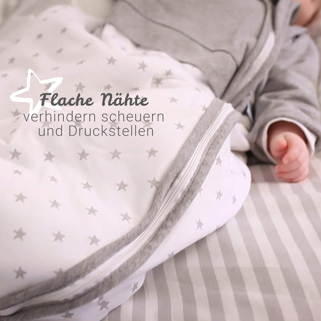 Gesslein 770109 Babyschlafsack Bubou, weiss, rot