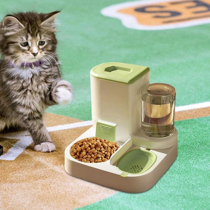 Automatisches Futter Und Wasserspender, 2 In 1 Haustier Futter Und Tränke, Katzen Wasserspender, Aut