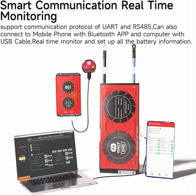 Daly Smart Active Balancer 1A 8S mit Bluetooth-App für Lithium-Batterie LiPo NCM LTO Equalization So
