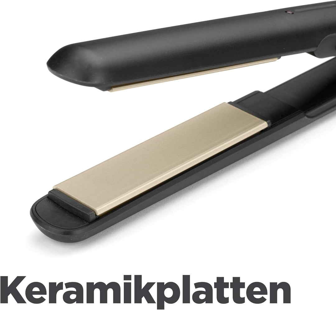 BaByliss Ceramic Straight Hair Glätteisen -Styler zum Glätten und Locken, Universalspannung für Reis