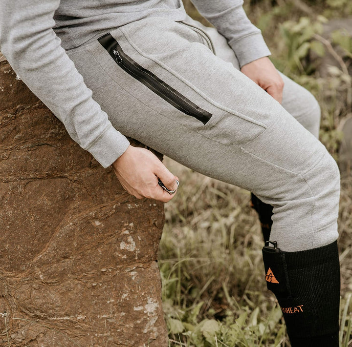 Alpenheat Heizsocken Baumwolle Fire-Socks mit Fernbedienung Beheizte 36-38 schwarz / Orange, 36-38 s