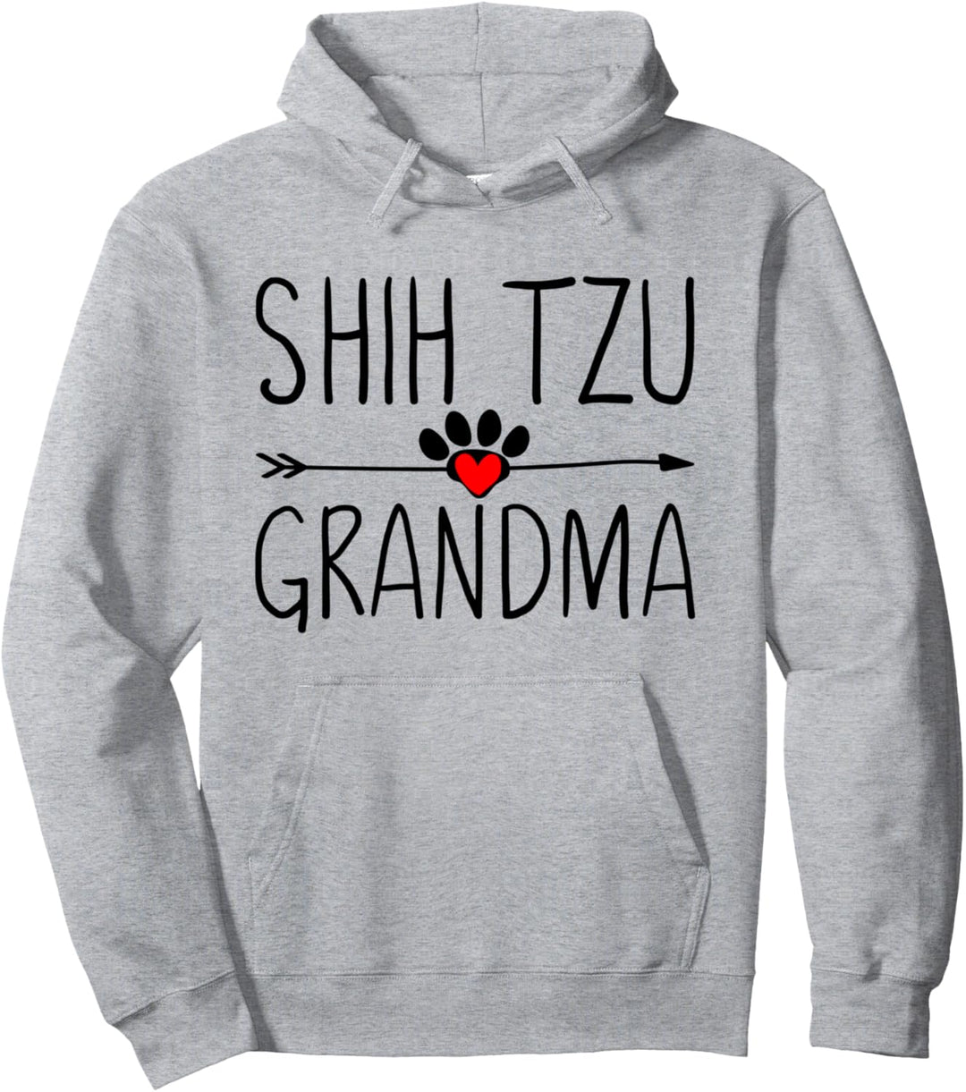 Shih Tzu Gifts for Grandma Shih Tzu Gift for Women Owners Pullover Hoodie