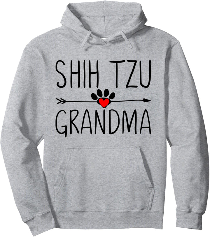 Shih Tzu Gifts for Grandma Shih Tzu Gift for Women Owners Pullover Hoodie