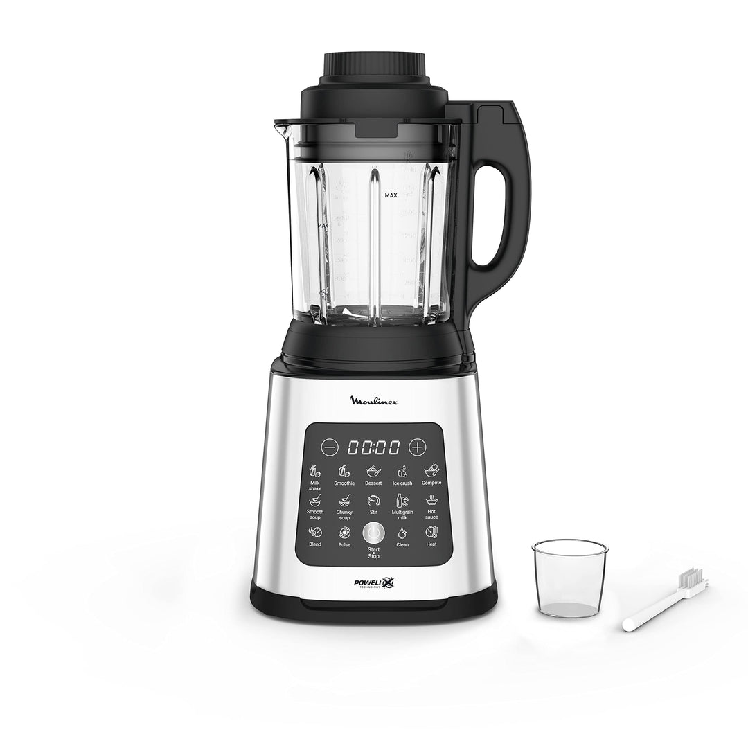 Moulinex Perfect Mix+ LM835D Glasrührer, 1400 W, automatischer manueller Modus, Glaskaraffe, Edelsta