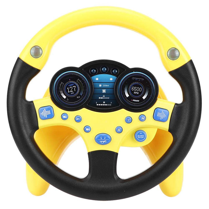 Lenkrad Spielzeug Beifahrer Auto Spielzeug mit Musik und Licht Kind Kinder fahren Lernspielzeug Musi