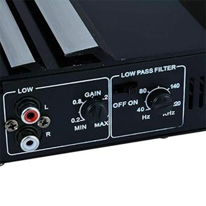 Stereo-Audio-Verstärker, TOTMOX 4 Ohm 3800 W Auto-Verstärker Super Bass Subwoofer Stereo-Verstärker,
