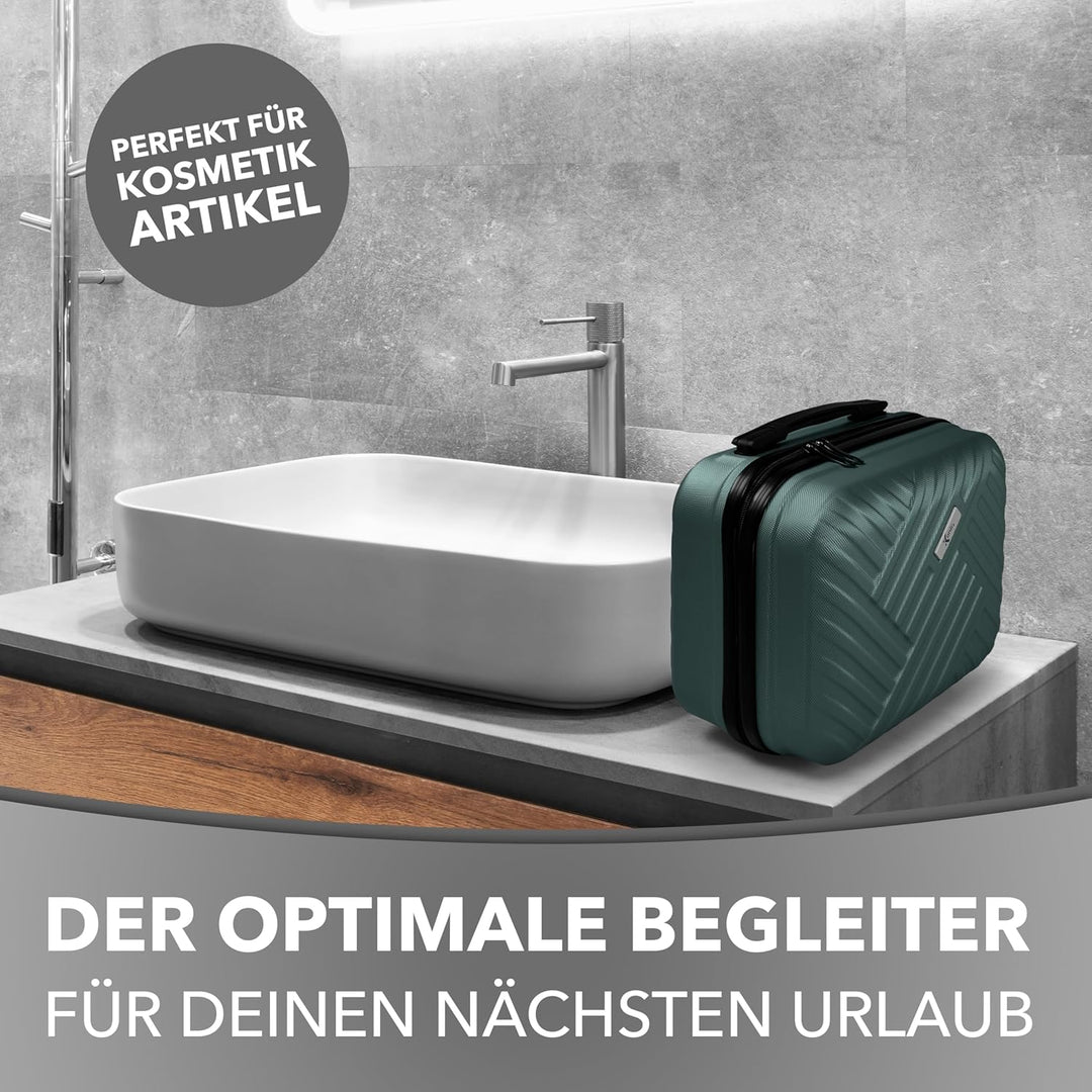 Xonic® Design Kosmetikkoffer aus ABS Hartschale – Robustes Beautycase als Handgepäck - Kosmetiktasch