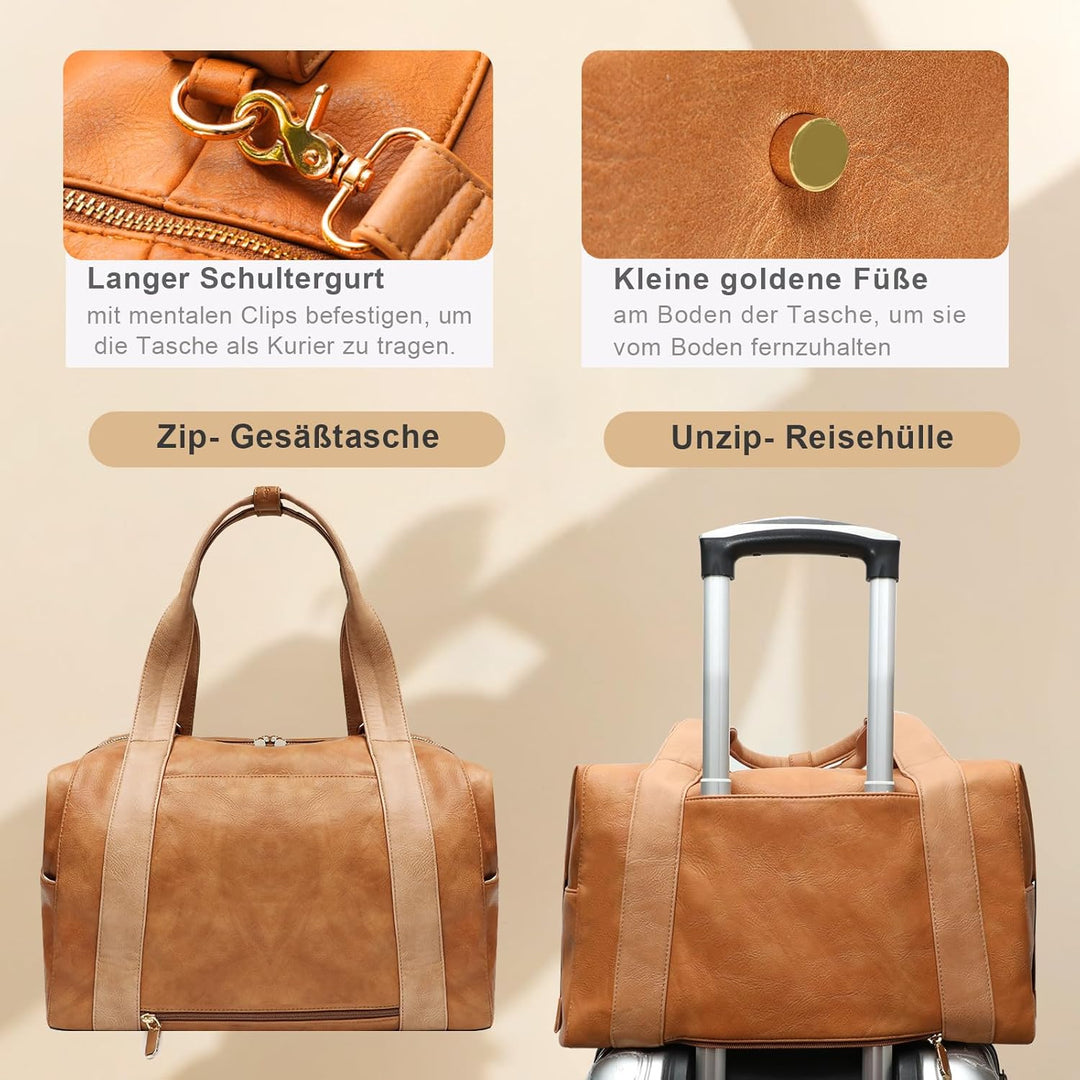 MISS FONG Reisetasche Damen Herren Sporttasche Damen Duffle Bag Weekender Damen Herren Reisetasche P