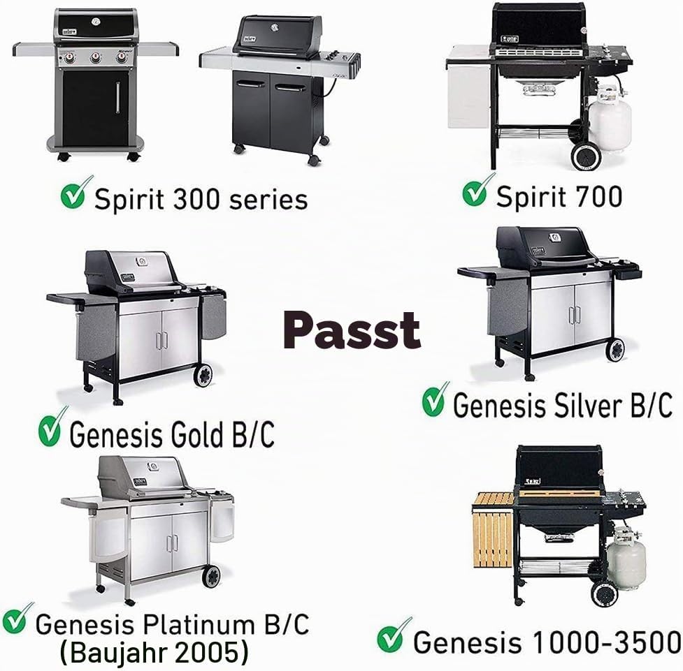 Denmay 44cm x 30cm Grillrost 7525 7526 für Weber Spirit E310 E320 S310 S320, Spirit 700,Weber 900, G