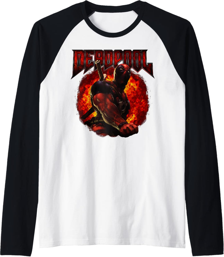 Marvel Deadpool Ring of Fire Raglan