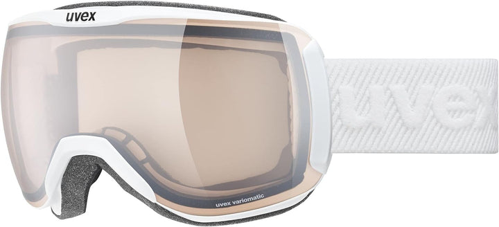 uvex Unisex Downhill 2100 V Skibrille (1er Pack) Einheitsgrösse white mat/vario silver-clear, Einhei
