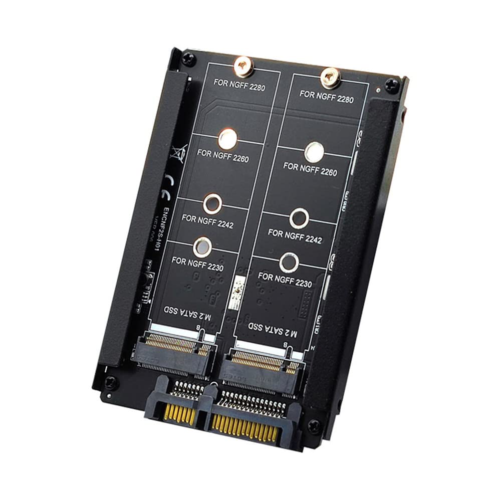 Xiwai Dual NGFF B+M Key M.2 SSD-Karte JOBD Raid0 Span Bridge zu 2,5-Zoll-SATA-Combo-HDD-Festplatteng