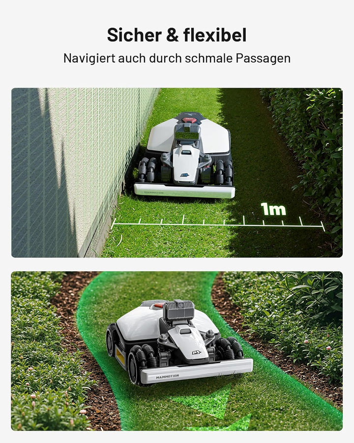 MAMMOTION LUBA mini AWD LiDAR Mähroboter ohne Begrenzungskabel Mit 3D LiDAR + Vision, Ohne RTK-Anten