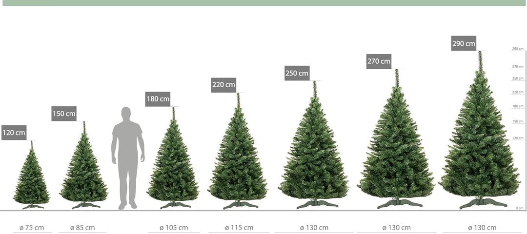 Künstlicher Weihnachtsbaum 150 cm Grün Tannenbaum Christbaum Tanne Unecht Weihnachtsdeko DecoKing Le