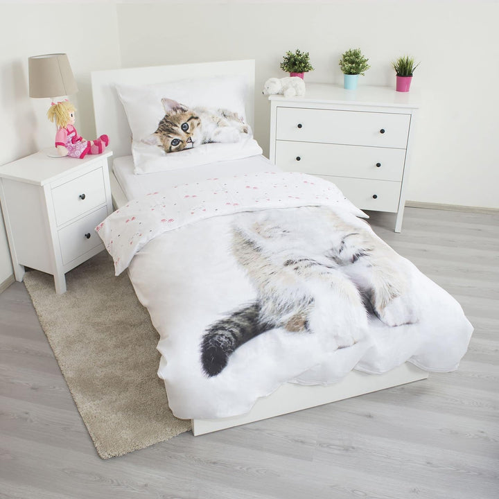 Home Chaton Bettwäsche Katze Bettbezug Baumwolle