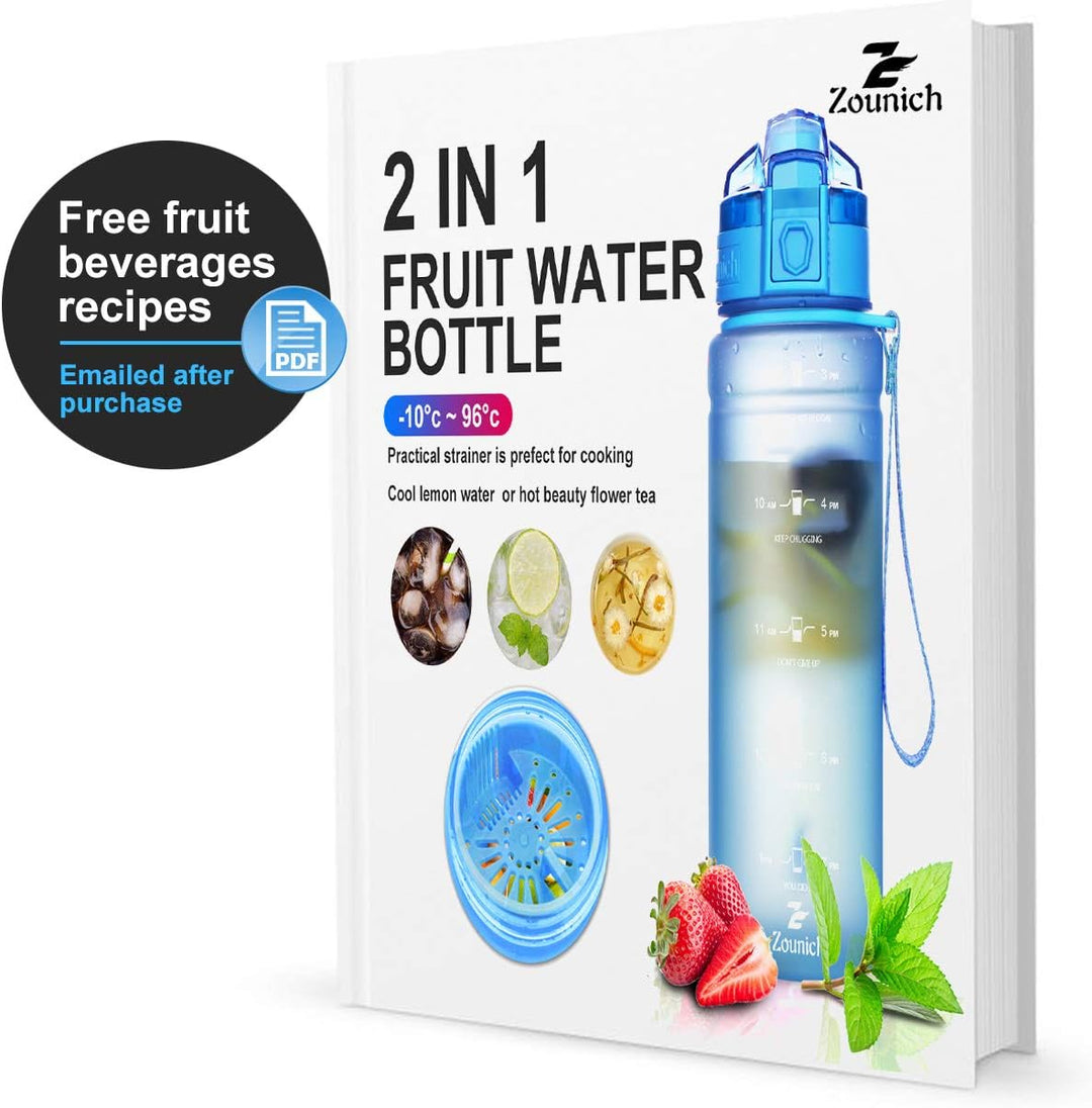 Zounich Trinkflasche Kinder Auslaufsichere 1L/700ml/500ml-BPA frei trinkflaschen Sport Tritan Kunsts