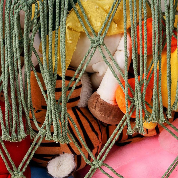 Spielzeug Netz Hängematte Für Stofftiere | Boho Organizer Zimmer Deko - Plüschtier Wandorganizer Hän