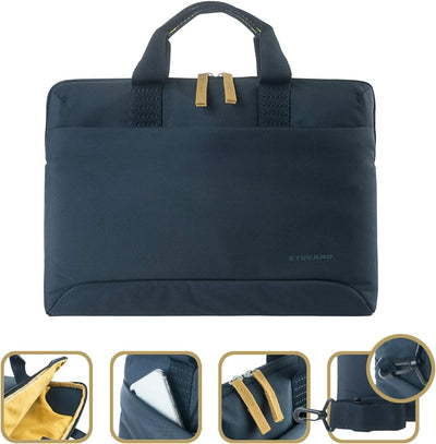 Tucano BSM15-B Smilza Schlanke Laptoptasche aus Nylon, 39,64 cm (15,6 Zoll) Dunkelbalu