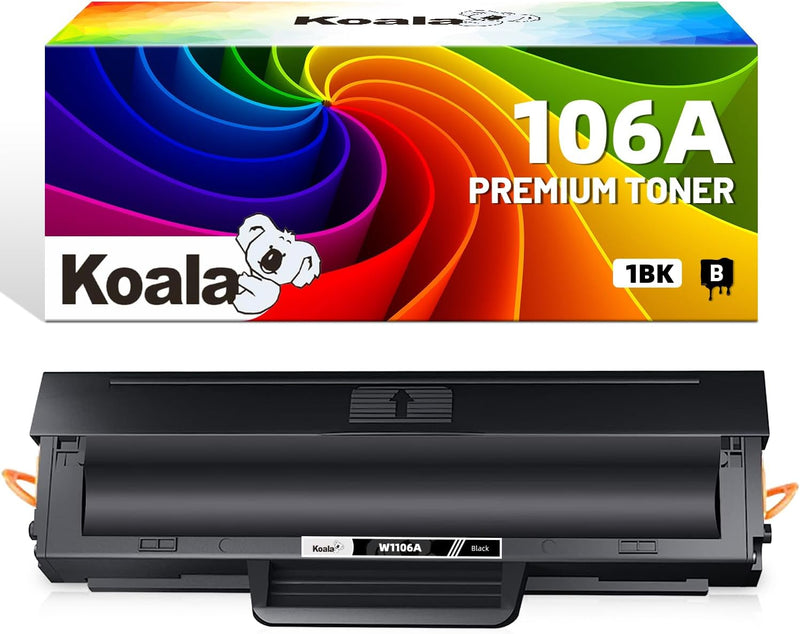 Koala Kompatible Tonerkartusche als Ersatz für HP 106A W1106A Toner für Laser MFP 135wg 137fwg 137fn