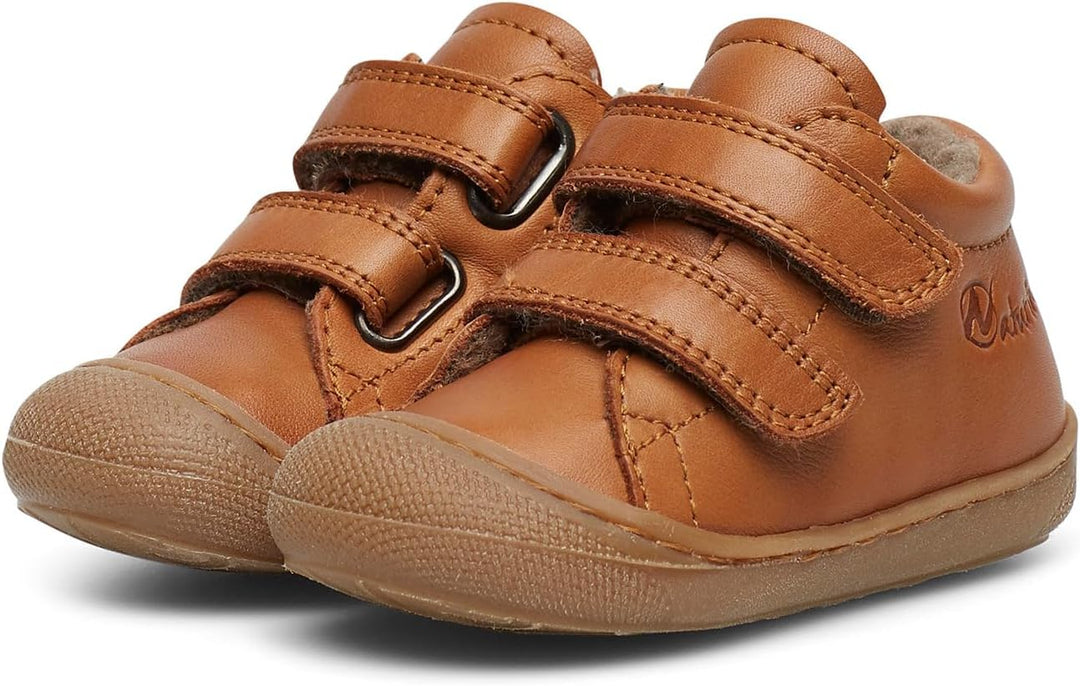 Naturino Cocoon VL-Lauflernschuh aus Nappaleder mit Wollfutter-Cognac 18 EU Cognac, 18 EU Cognac