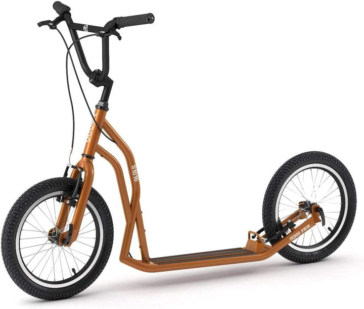 Yedoo S1616 Tretroller - bis 150 kg, mit Luftreifen 16/16 - Kickscooter für Erwachsene mit verstellb