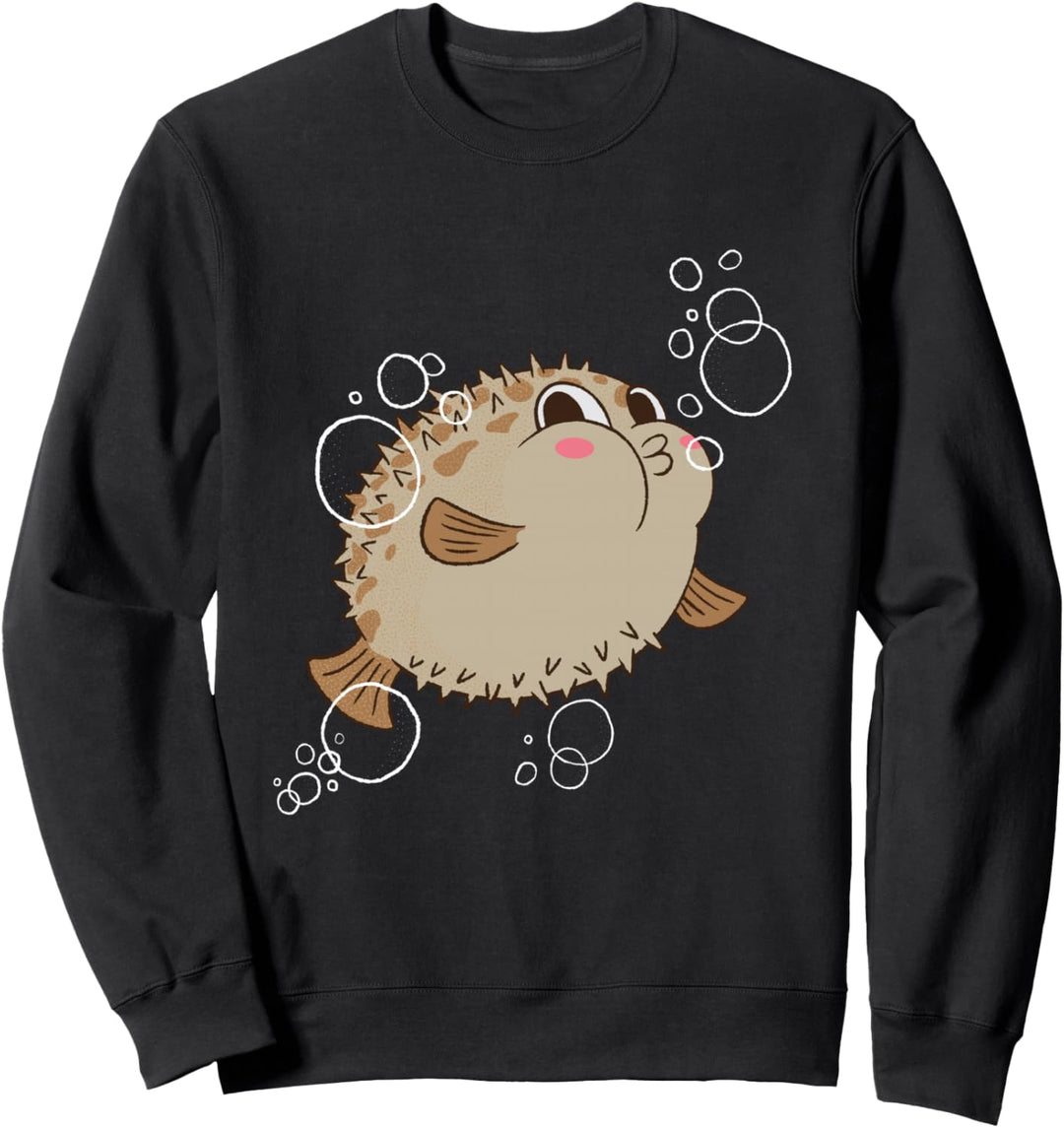 Kugelfisch Lustig und Süss T-Shirt für für Fisch Freunde Sweatshirt