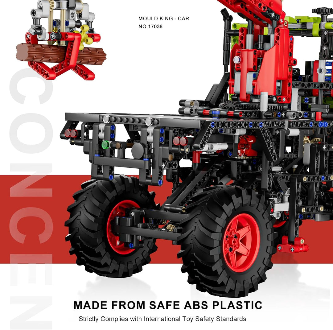 Mould King Geländewagen Bauset, Konstruktions-Baukasten für Allrad-Offroad-Truck Modell mit Motor, 2