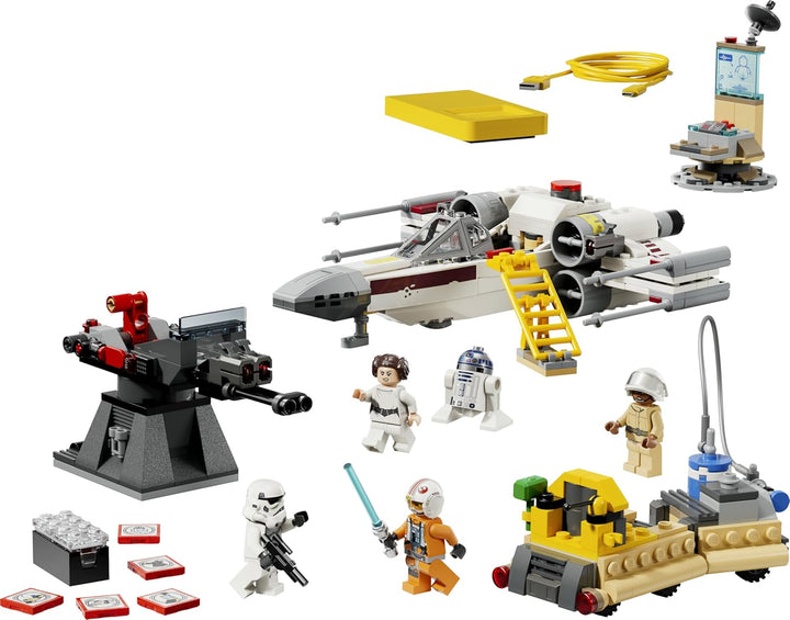 LEGO Star Wars 75423 SMART Play: Lukes Rot Fünf X-Wing - Interaktives All-in-1 Spielset mit SMART Br