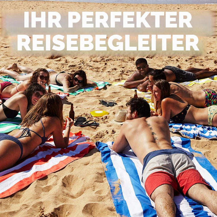 Dock &amp; Bay Strandhandtuch - Schnell trocknende Mikrofaser, ohne Sand - Kompakt, Leicht - 100% recyce