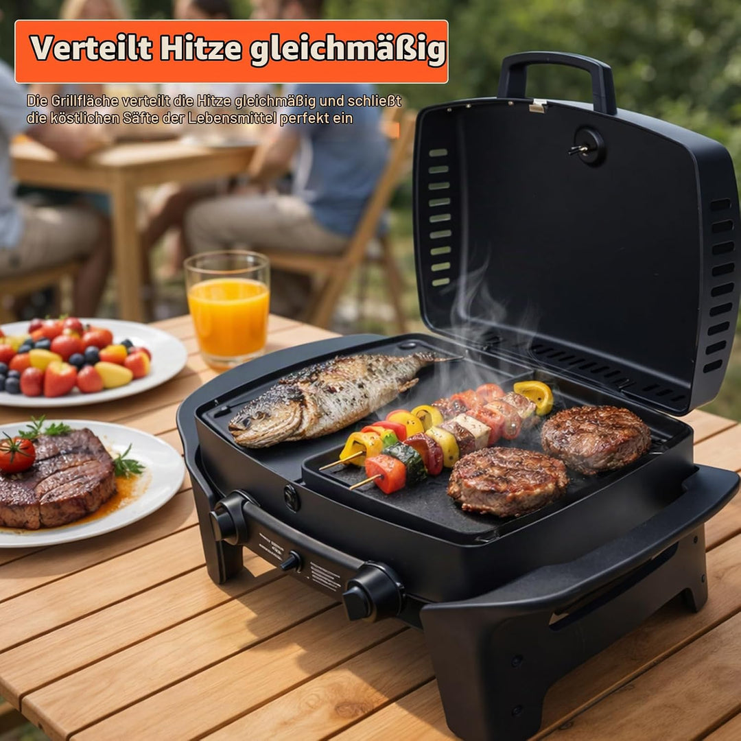 32 x 24cm Gusseisen Grill-Wende-Platte für Enders Urban, Urban Pro, Explorer, Explorer Pro, Grillpla