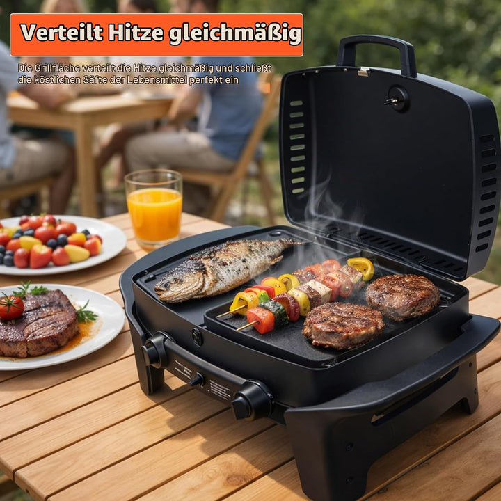 32 x 24cm Gusseisen Grill-Wende-Platte für Enders Urban, Urban Pro, Explorer, Explorer Pro, Grillpla