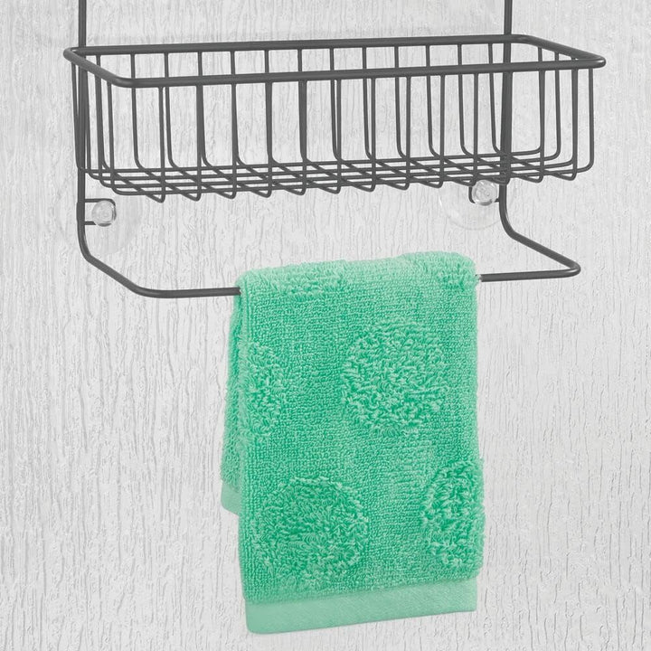 mDesign Duschregal ohne Bohren – Duschablage für Shampoo, Duschgel, Waschlappen etc. – praktische Au