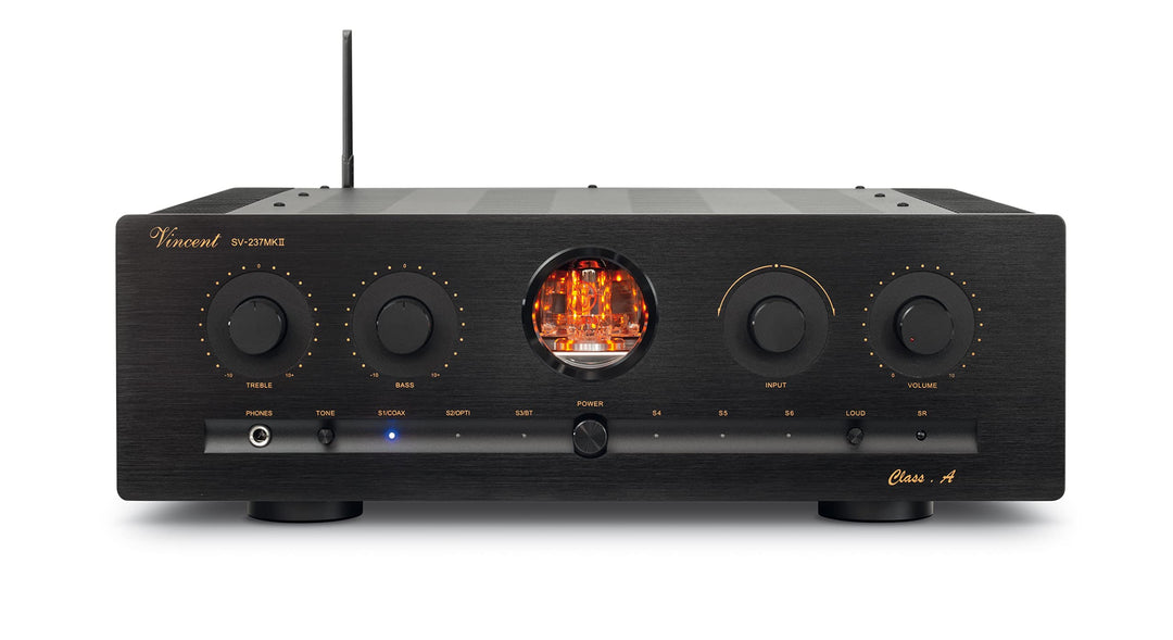 Vincent SV-237 MKII High-End Hifi Hybridverstärker, warmer dynamischer Röhren-Sound, mit Bluetooth-S