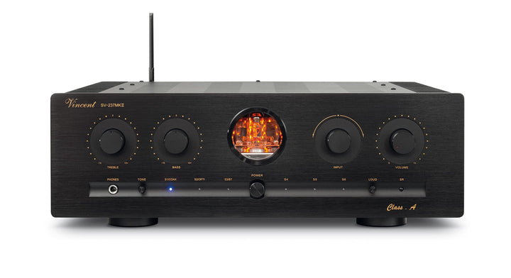 Vincent SV-237 MKII High-End Hifi Hybridverstärker, warmer dynamischer Röhren-Sound, mit Bluetooth-S