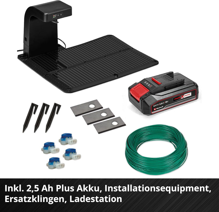 Einhell Mähroboter FREELEXO 500 Power X-Change (18 V, App-Steuerung, IPX5, Over-The-Air Updates via