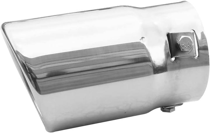 Auspuffblende Endrohr Auspuff Universell Schalldampf Edelstahl Rund bis 63mm Chrom AutoHobby
